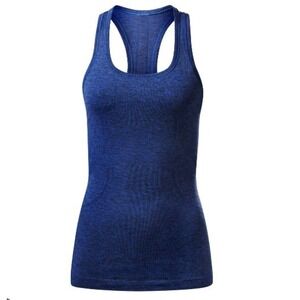Lululemon Women's  Swiftly Tech Racerback Tank Top 2.0 Heathered Blue Size 6 EUC